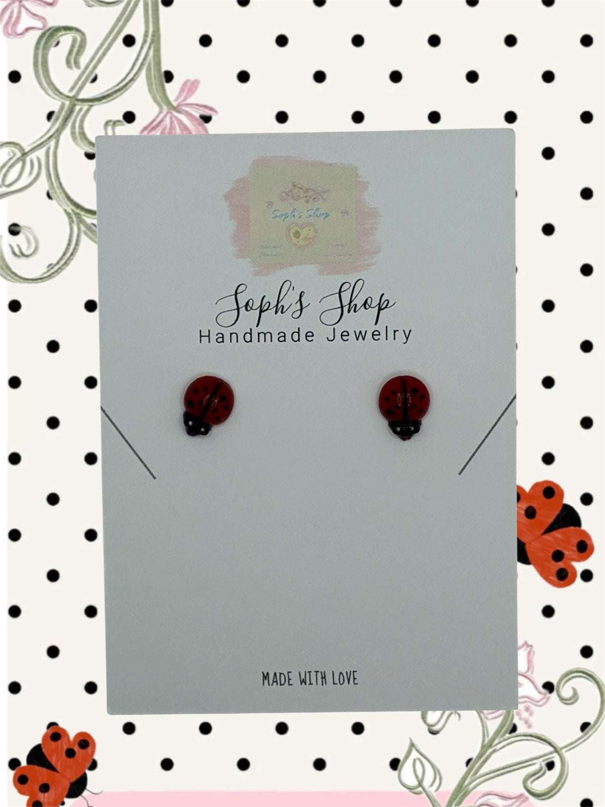 Ladybug earrings (multi variant)