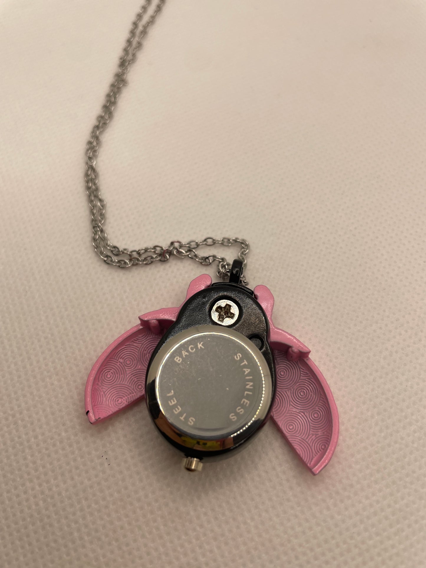 Pink Lady Watch Necklace