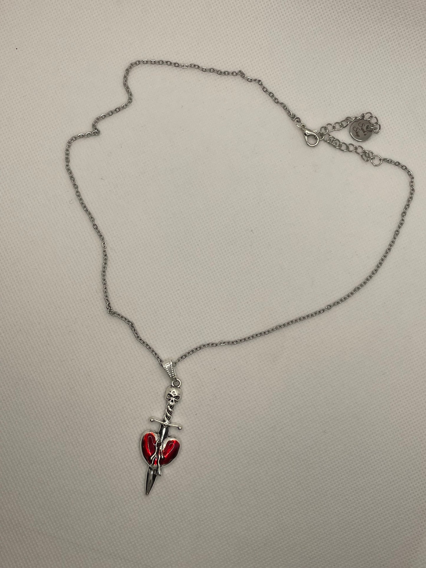 Heart Dagger Necklace