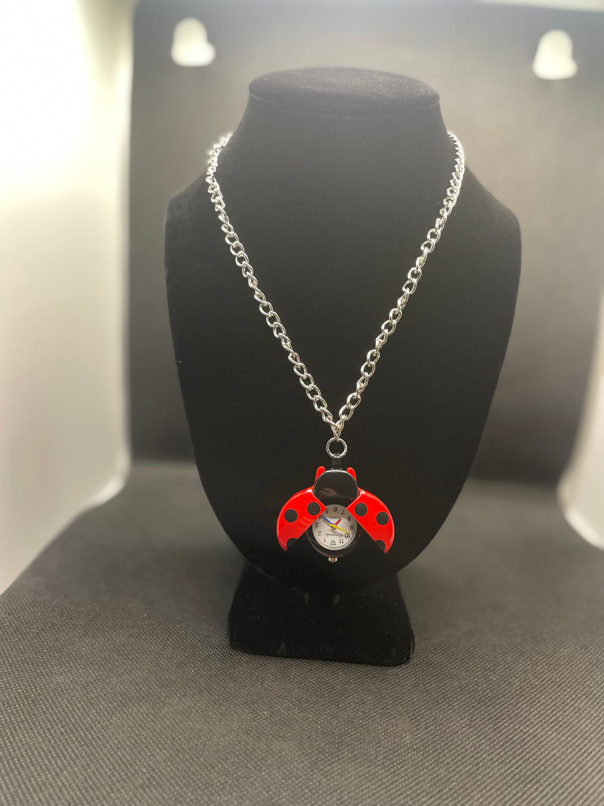 Ladybug Watch Necklace