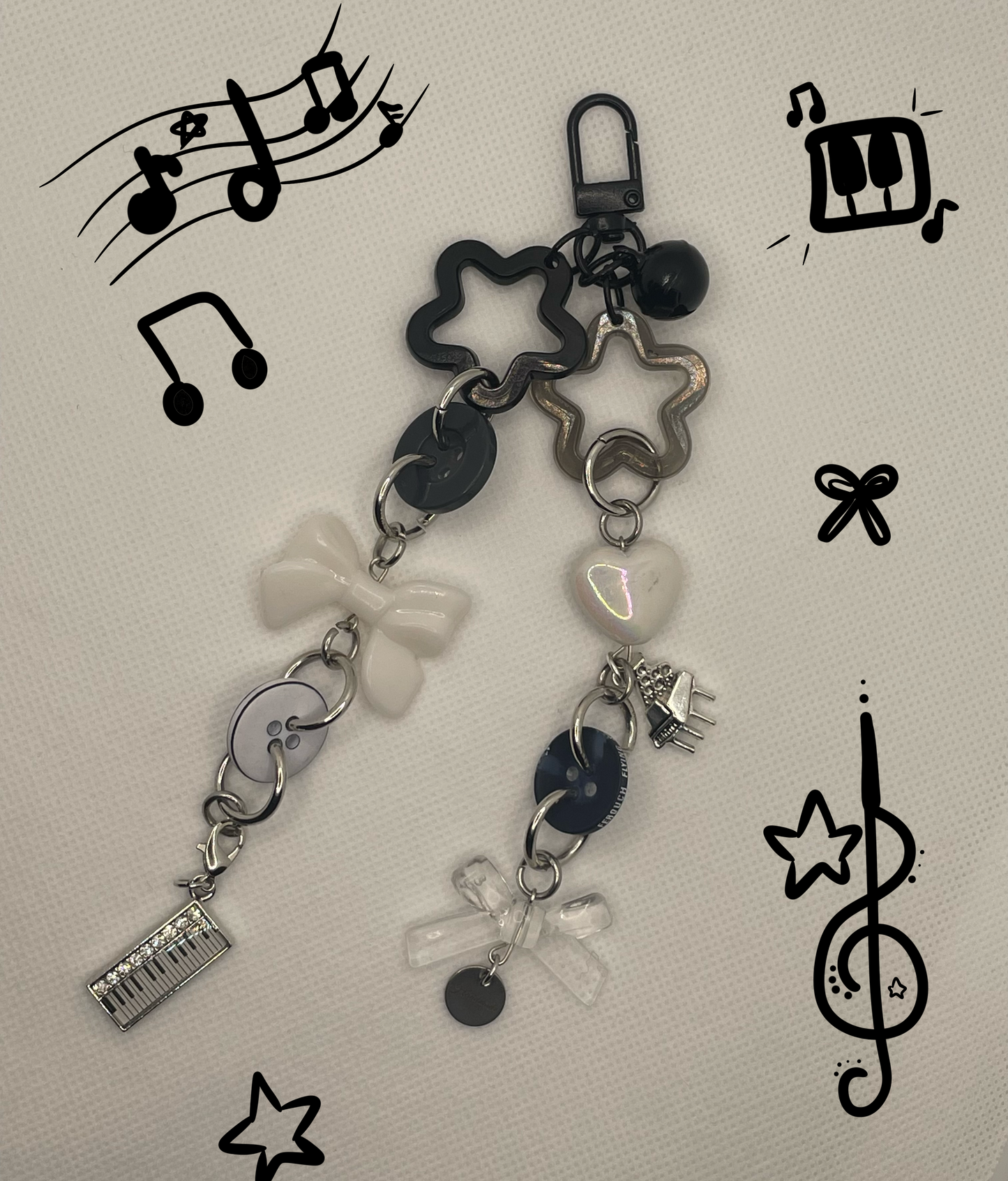 Piano Keychain