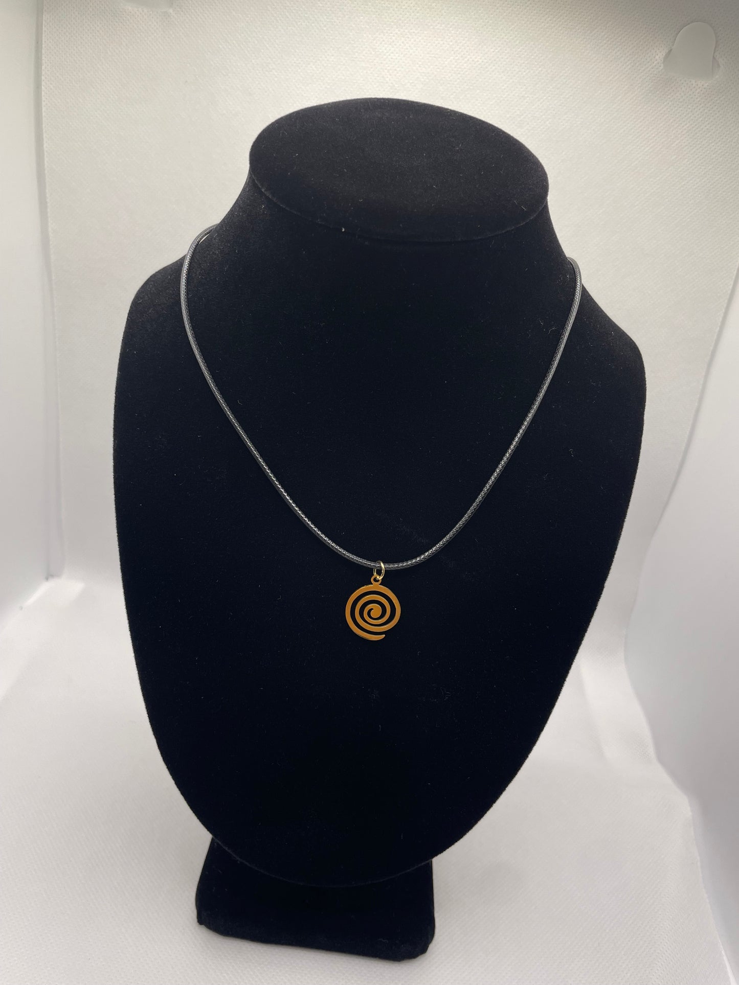 Gold Spiral Necklace