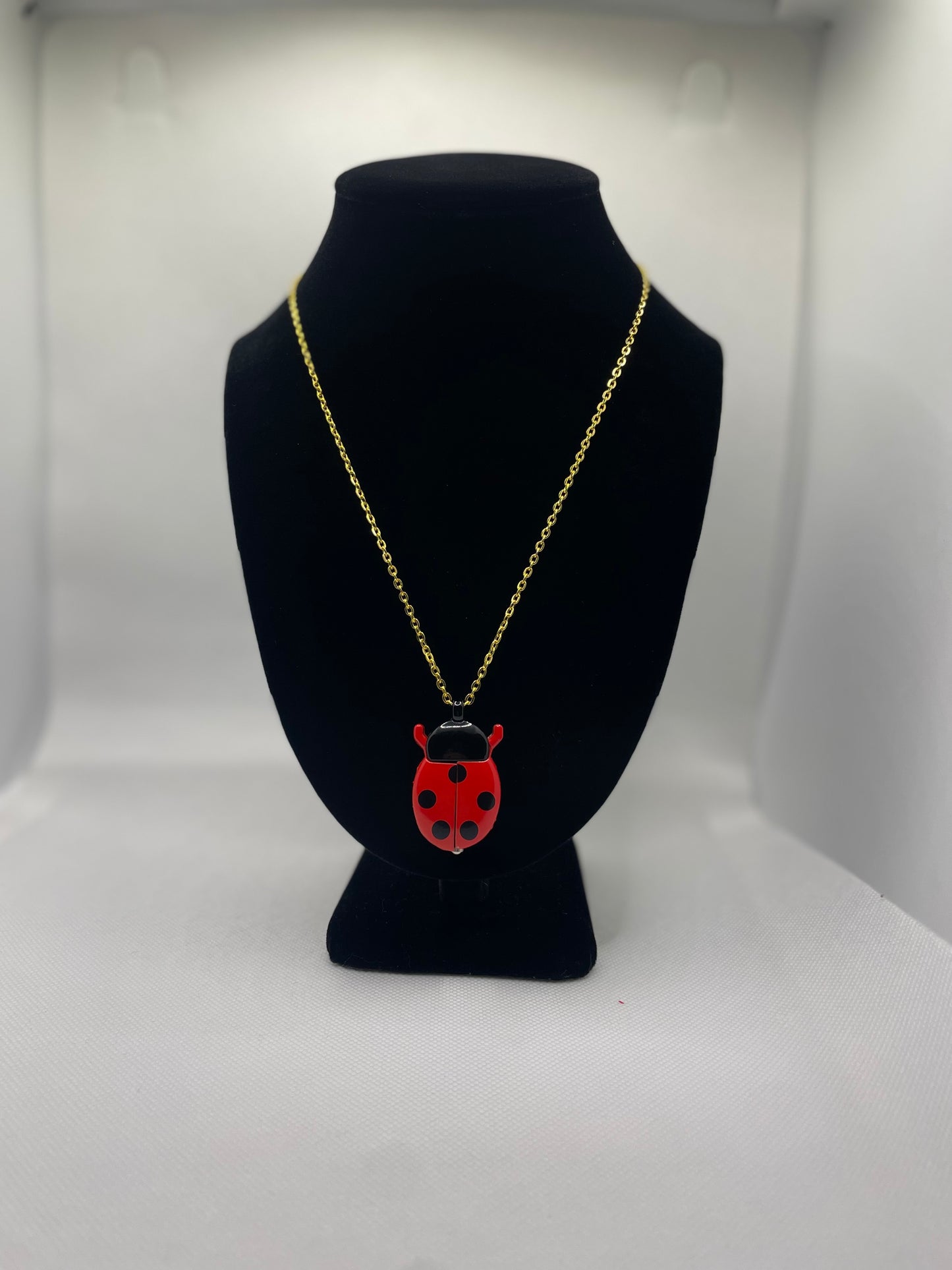 Ladybug Watch Necklace