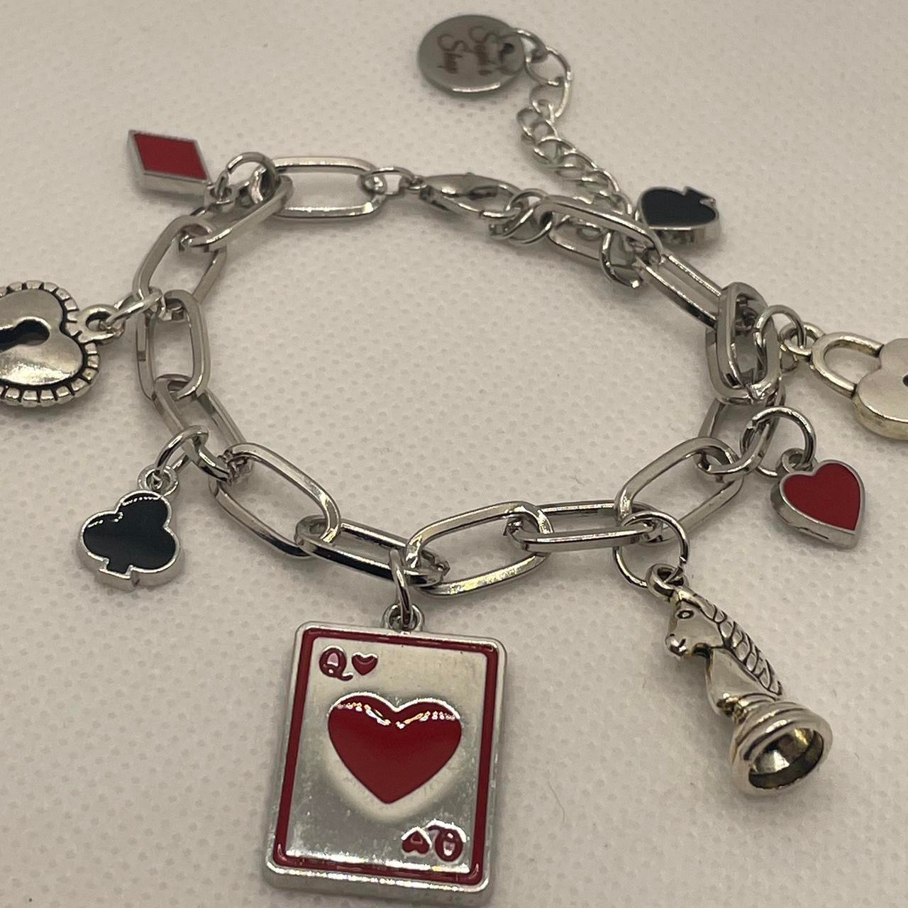 Alice in Wonderland charm bracelet ♣️♦️
