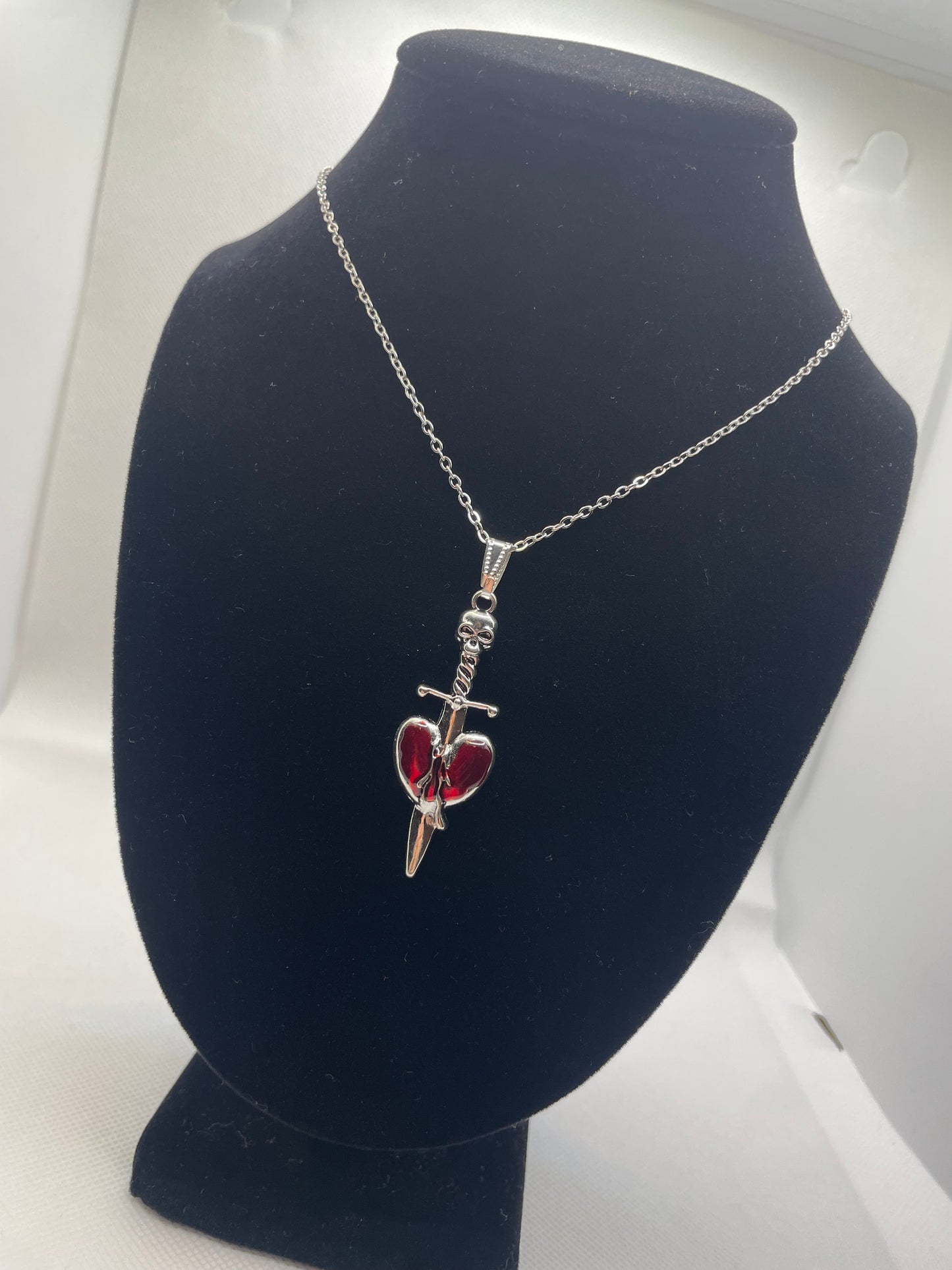 Heart Dagger Necklace
