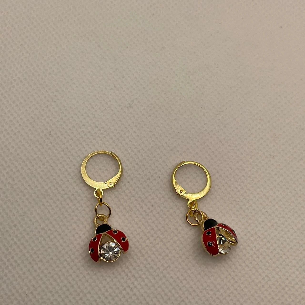 Ladybug Hoop Earrings