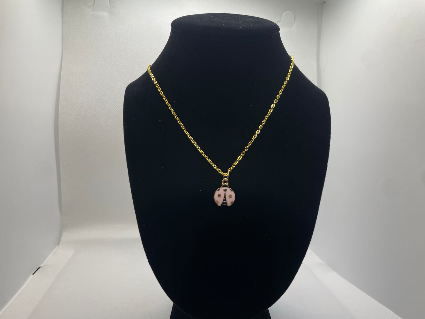 Pink Ladybug Necklace