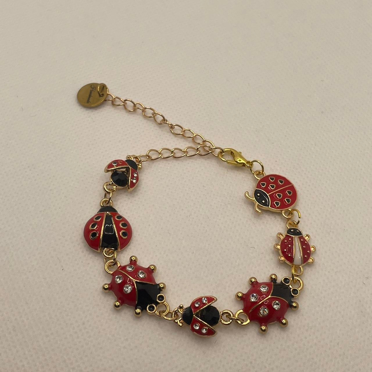 Ladybug Chain Bracelet