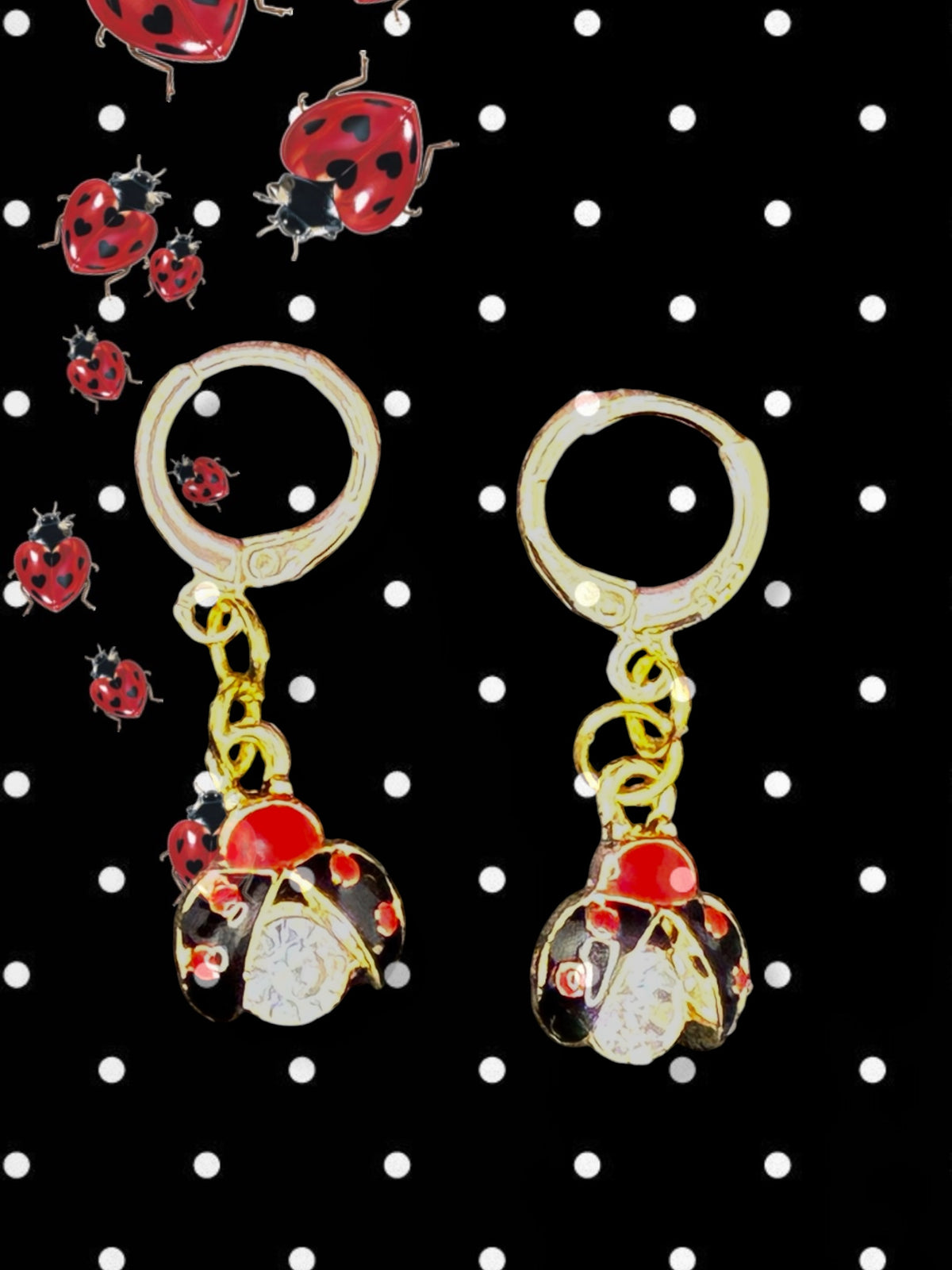 Ladybug earrings (multi variant)