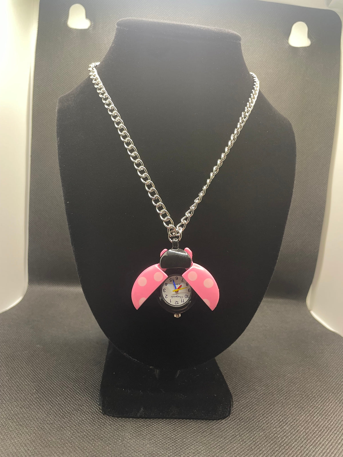 Pink Lady Watch Necklace