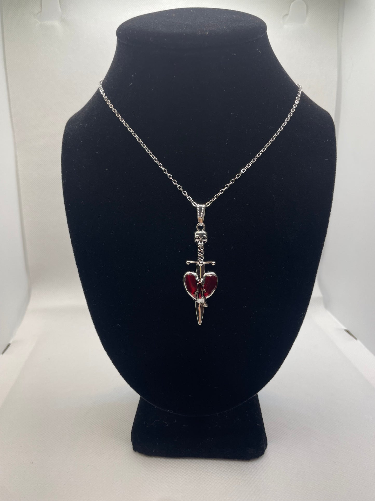 Heart Dagger Necklace