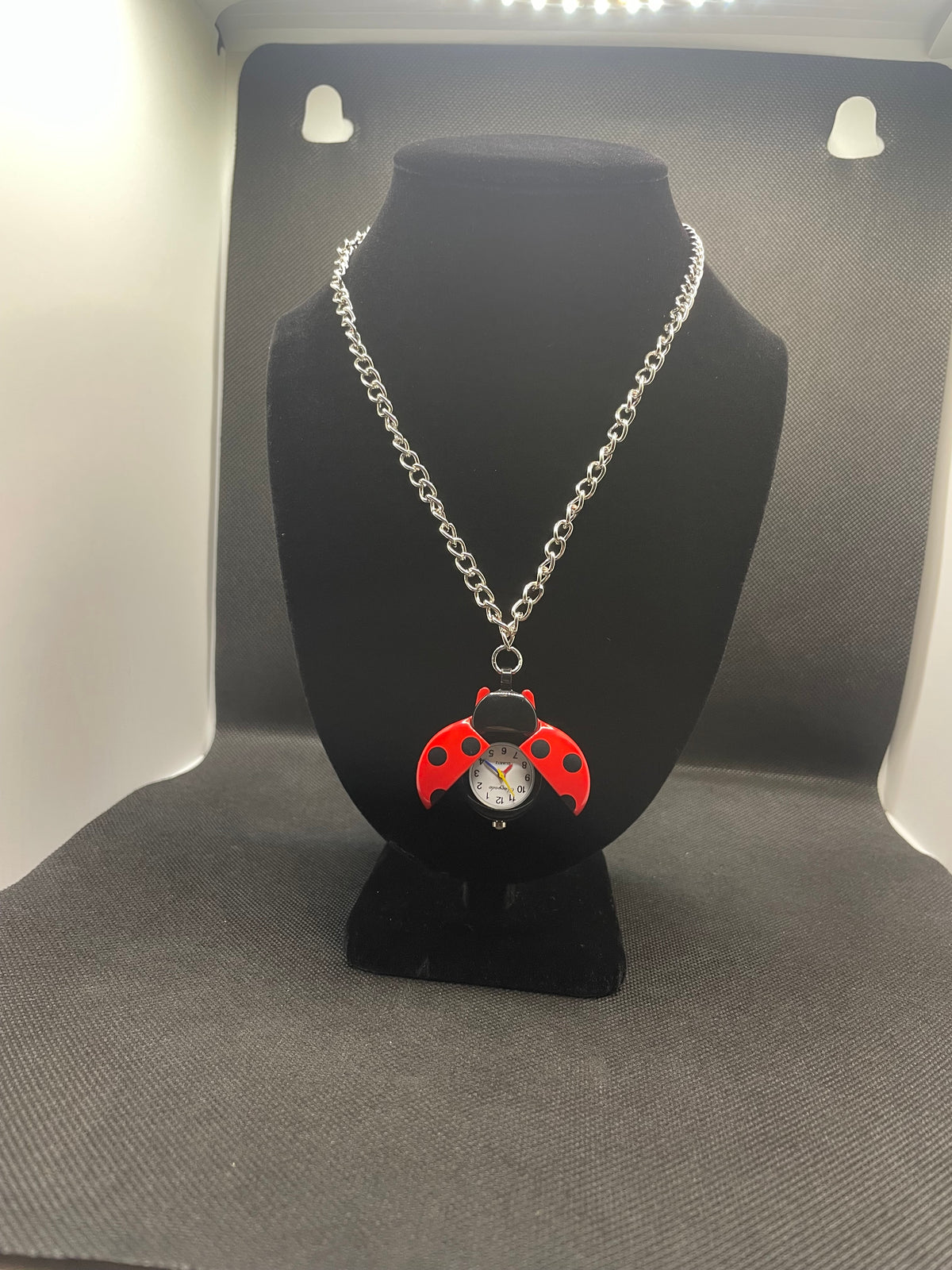 Ladybug Watch Necklace