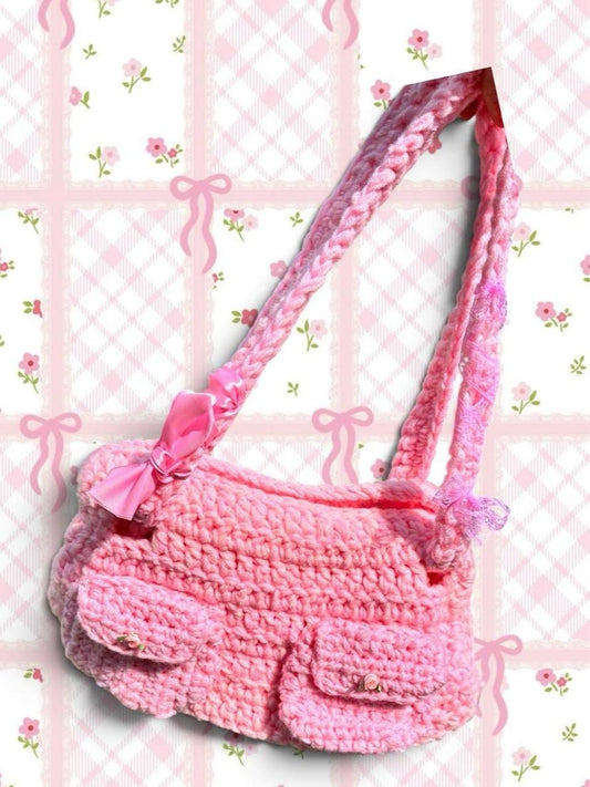 Pink book sleeve purse ˖ . ݁𝜗𝜚. ݁₊