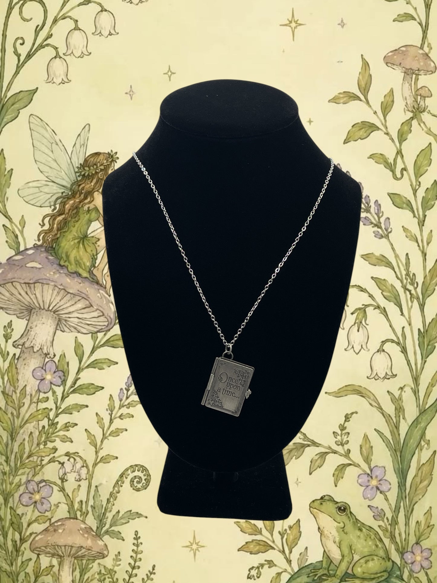 Once upon a time Book Necklace