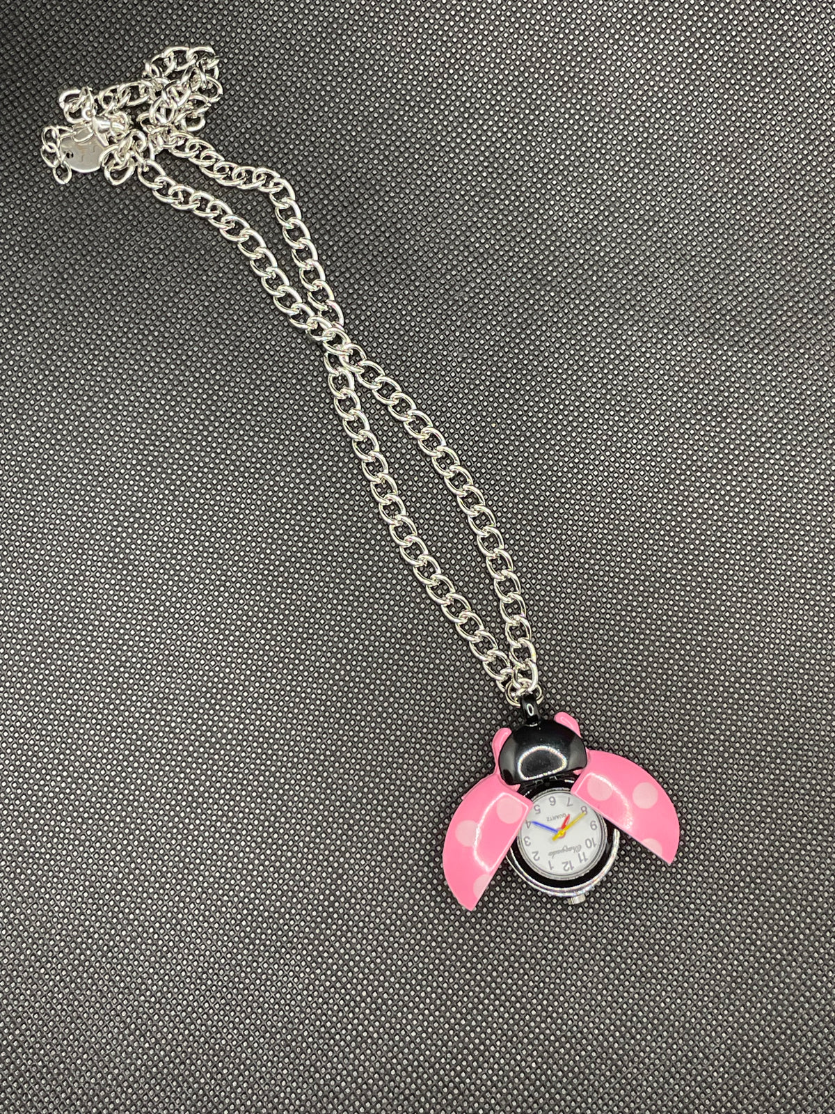 Pink Lady Watch Necklace