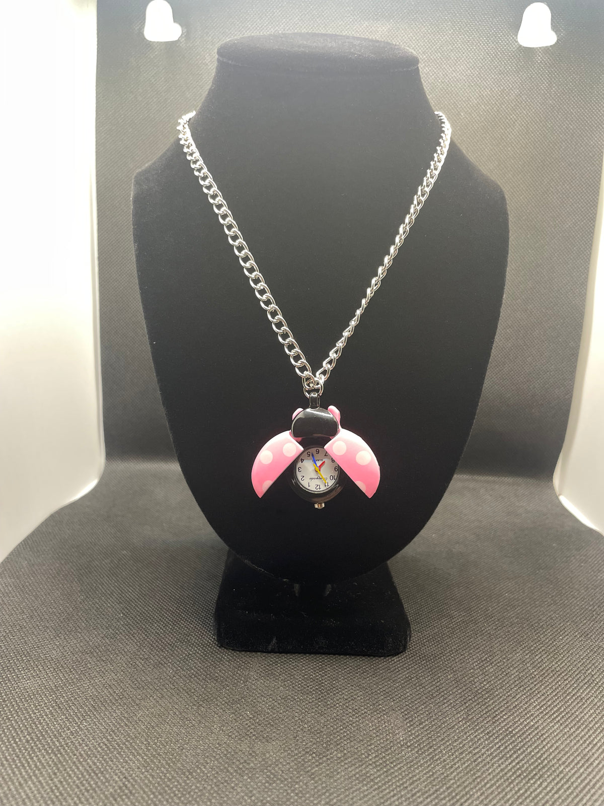 Pink Lady Watch Necklace