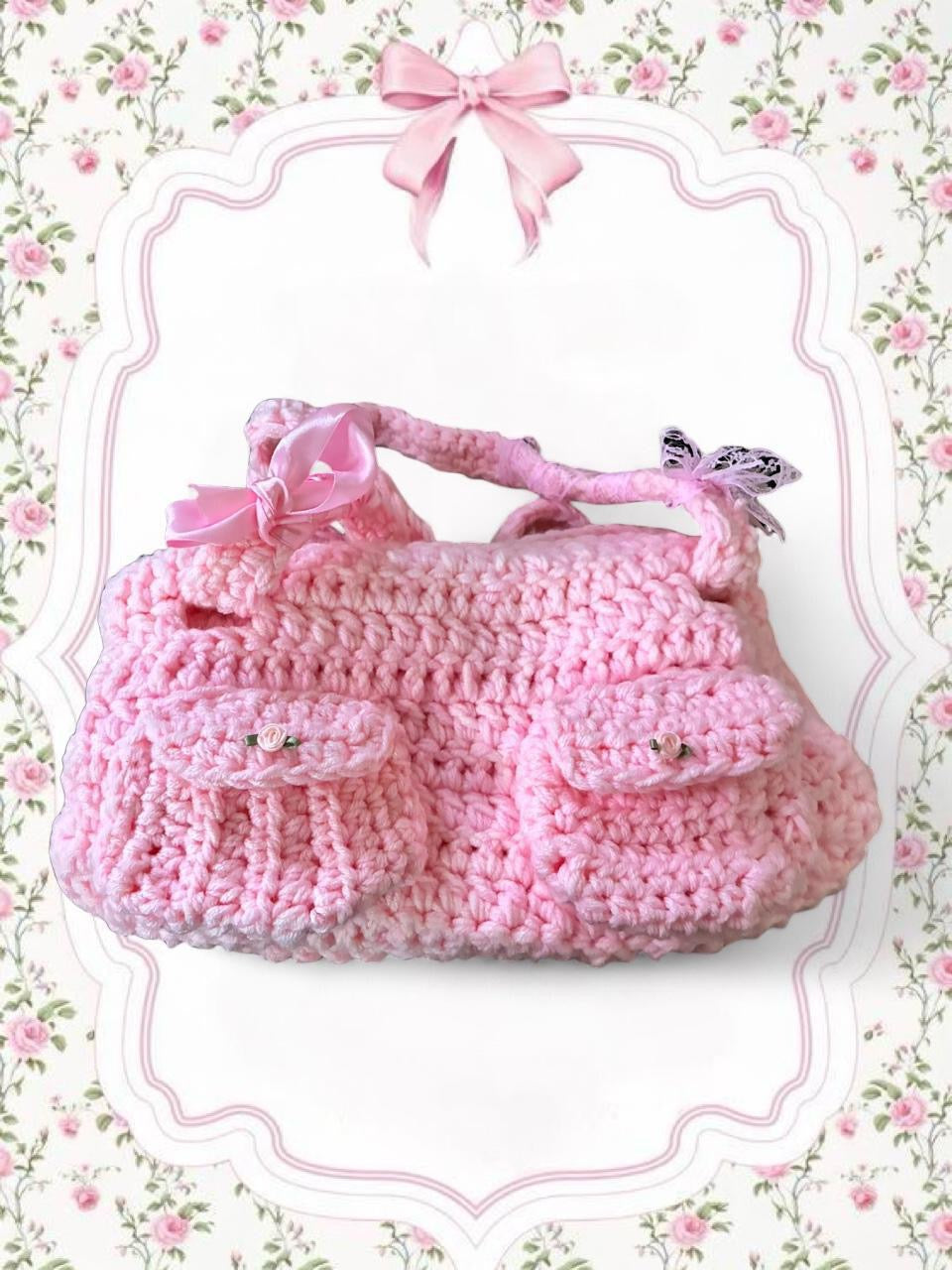 Pink book sleeve purse ˖ . ݁𝜗𝜚. ݁₊