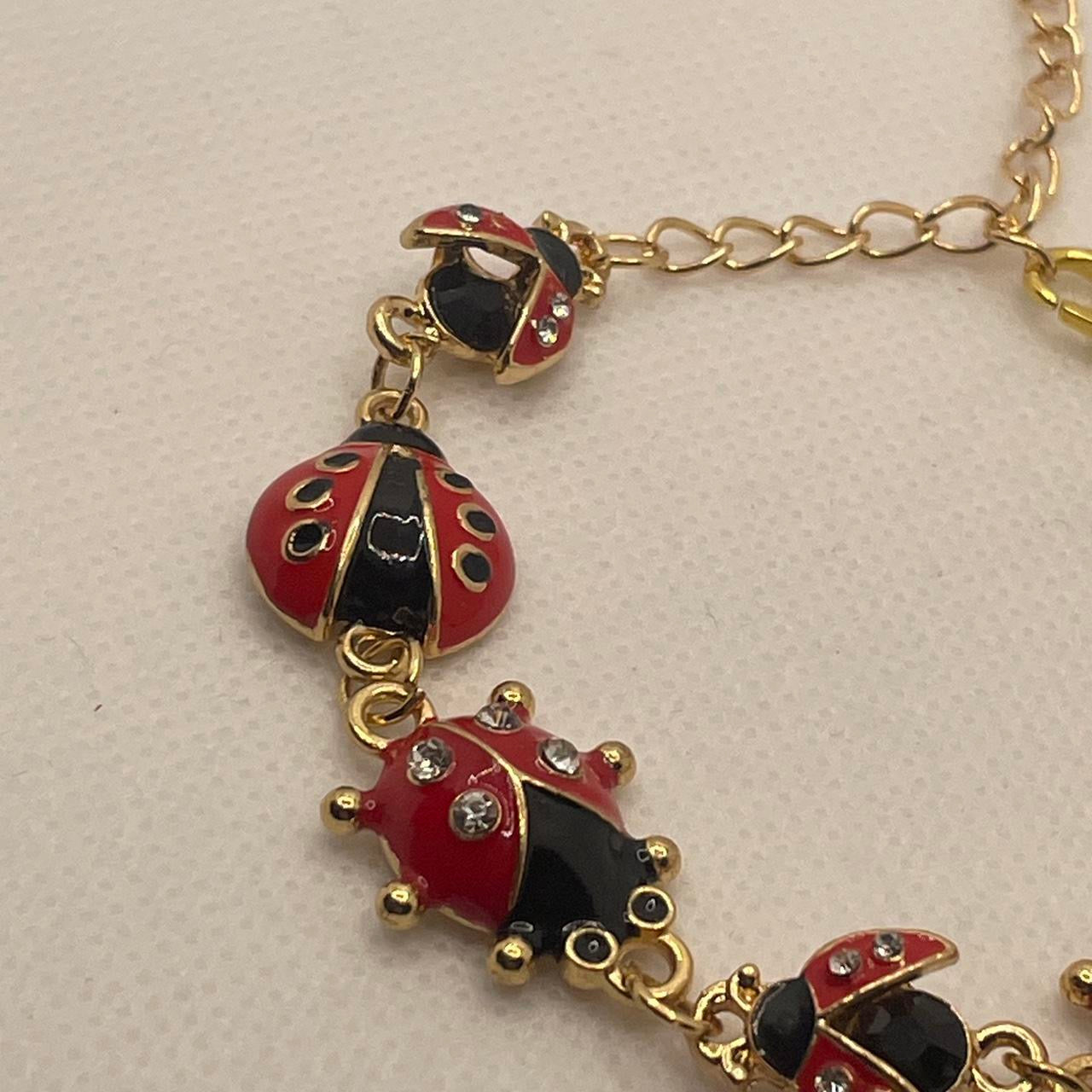 Ladybug Chain Bracelet