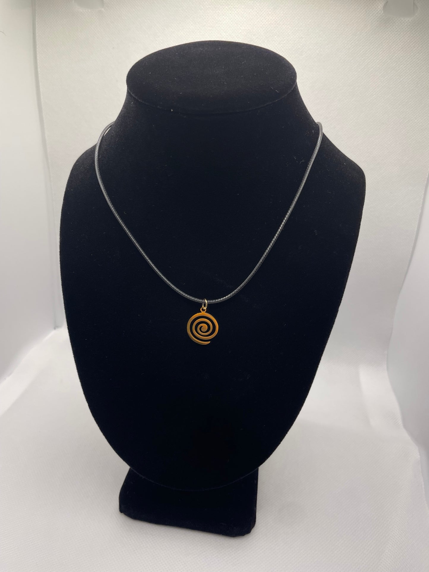 Gold Spiral Necklace