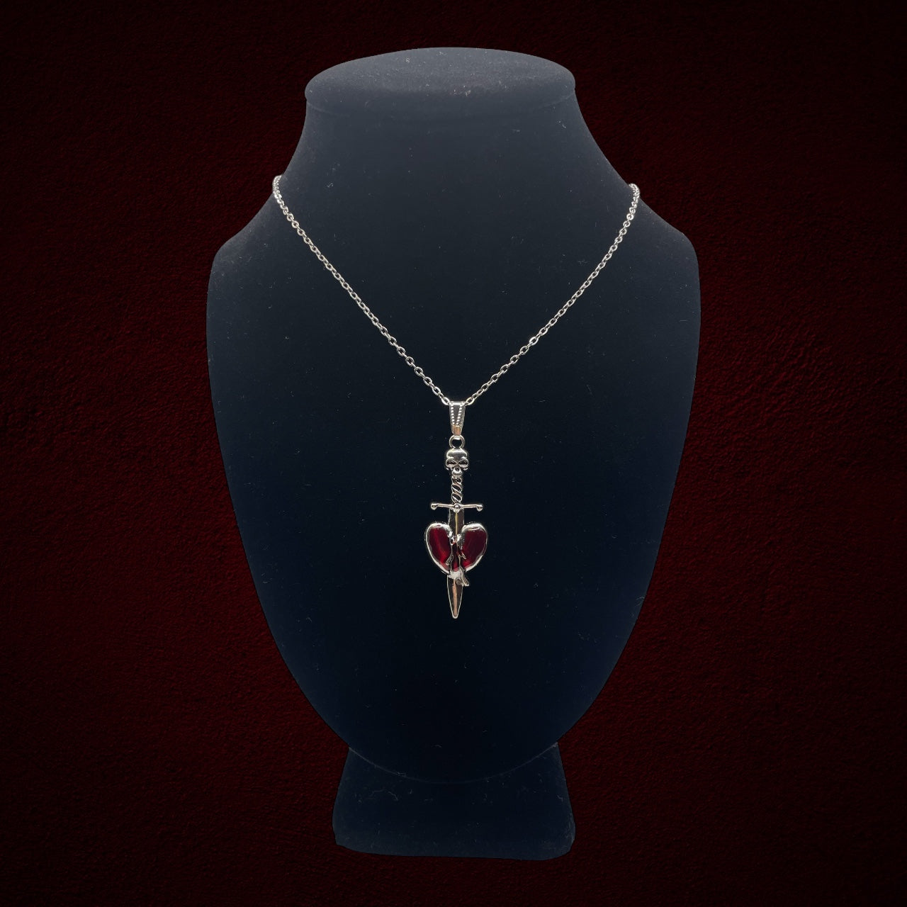 Heart Dagger Necklace