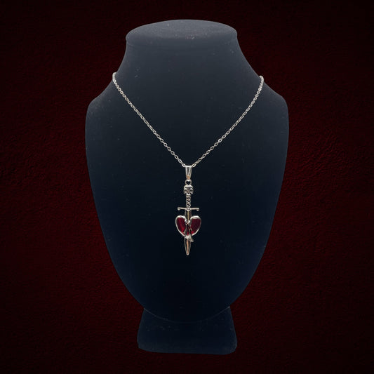 Heart Dagger Necklace
